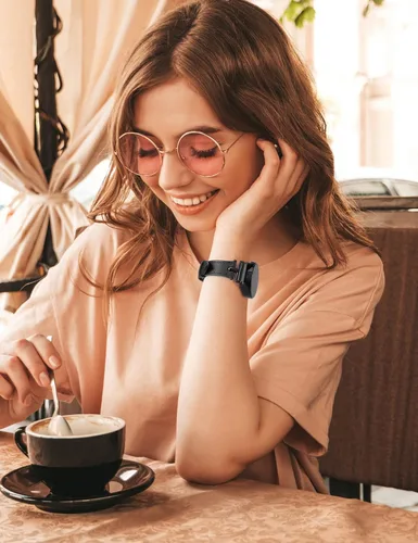 Miniatura 5 de Wearlizer Correa de cuero compatible con Samsung Galaxy Watch 7/6/5/4 Band 1.575 in 1.732 in/Watch 6 Classic 1.693 in 1.850 in/Watch 5 Pro 1.772