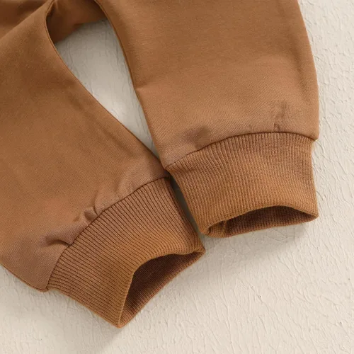 Miniatura 138 de Adobabirl Conjunto de sudadera y pantalones de Halloween para bebé, sudadera y pantalones con parche de calabaza para Halloween, otoño, ropa de bebé