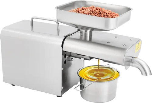 Máquina automática de prensa de aceite eléctrica, extractor de prensa de aceite de 750 W, expulsor de aceite orgánico para maní, sésamo, coco, soja,