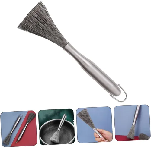 Miniatura 2 de Cepillo de limpieza de platos de acero inoxidable resistente para ollas y sartenes, cepillo de limpieza de cocina para lavavajillas, parrilla