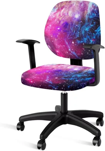 Miniatura 22 de Talayituse - Funda para silla de oficina o computadora con estampado de estrellas de playa, funda de asiento dividida elástica, extraíble y lavable