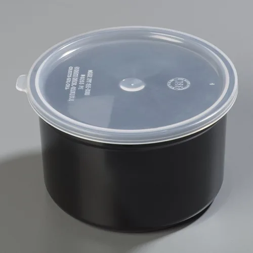 Miniatura 8 de Carlisle FoodService Products Contenedor Redondo Clásico de Almacenamiento Crock con Tapa para Cocina, Restaurantes, Hogar, Plástico, 1.5 Cuartos