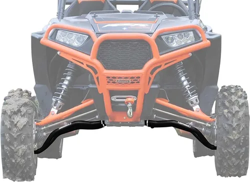 Miniatura 13 de SuperATV Brazos en A de alta distancia para Polaris RZR XP 1000 / XP 4 1000 2014-2023 Rojo Brazos inferiores ajustables Espacio libre