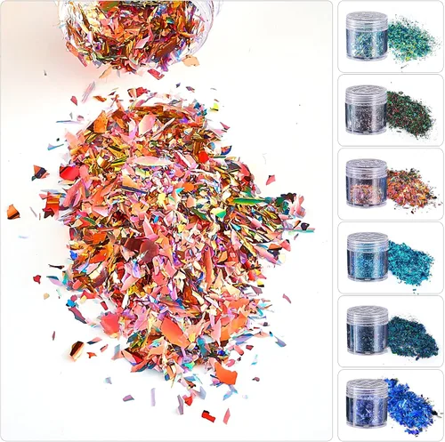 Miniatura 5 de Polvo de uñas cromado camaleón, tabletas ópticas de camaleón, polvo de uñas cromado de unicornio para resina epoxi, hacer vasos, proyectos