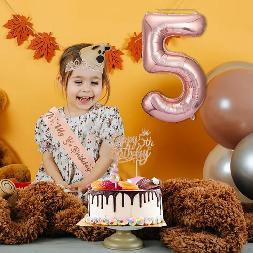 Miniatura 137 de Decoraciones de cumpleaños de 30 años para ella, banda y corona de cumpleaños de 30 años, adorno para pastel de cumpleaños y velas, tarjeta