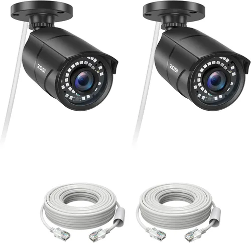 Miniatura 12 de ZOSI Sistema de cámara de seguridad PoE 4K de 16 canales, cámara IP PoE de 16 x 8MP para exteriores e interiores con detección humana, visión