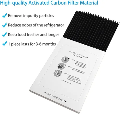 Miniatura 3 de Paquete de 4 filtros de carbón activado compatibles con Frigidaire y Electrolux Pure Air Ultra Reduce los olores para EAFCBF, PAULTRA, RAF1150