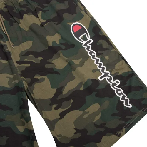 Miniatura 2 de Champion Pantalones cortos grandes y altos para hombre Pantalones cortos de gimnasio atléticos de jersey con guión lateral