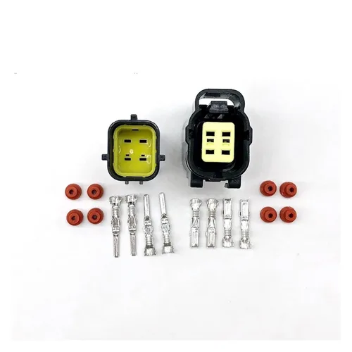 Miniatura 2 de Milkweed Multiuso 5Set 4 Pin hembra macho automotriz eléctrico impermeable Denso conector 174257-2 174259-2 apto para Mazda 626 98-00 sensor
