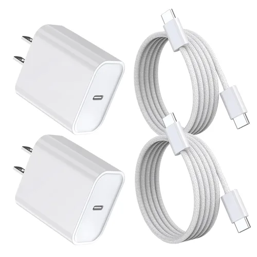Miniatura 10 de Cargador rápido para iPhone, 20W [Certificado Apple MFi] USB Tipo C Bloque de Carga Rápida Power Delivery Cargador Lightning con Cable Lightning