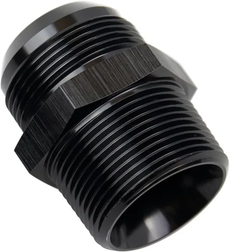 Miniatura 21 de Adaptador de tubo de manguera de combustible de aluminio recto 16AN acampanado a 3/4" NPT macho Unión de rosca negro