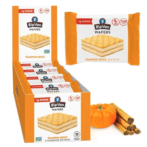 Miniatura 9 de Rip Van - Galletas de oblea de avellana de chocolate – Bocadillos saludables – bocadillos keto – Bajo en carbohidratos, bajo en azúcar (0.07 oz)