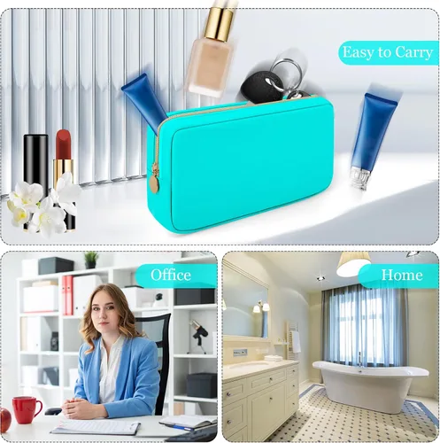 Miniatura 5 de XSUIOY Bolsa de maquillaje de viaje para bolso, bonita bolsa de maquillaje preparada para cosméticos, bolsa organizadora para mujeres, bolsa