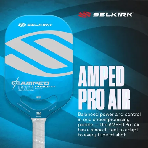 Miniatura 3 de Selkirk Sport Paletas de pickleball Amped Ensambladas en los Estados Unidos Amped Control o Amped Pro Pala de pickleball de fibra de vidrio