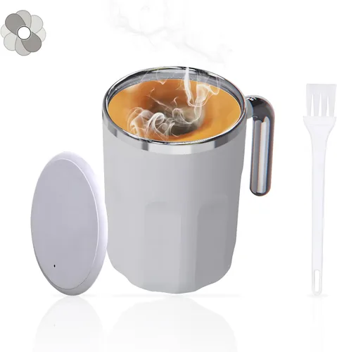 Taza autoagitadora automática – Taza mezcladora controlada por temperatura – No necesita batería ni electricidad, para bebidas de café y polvo,