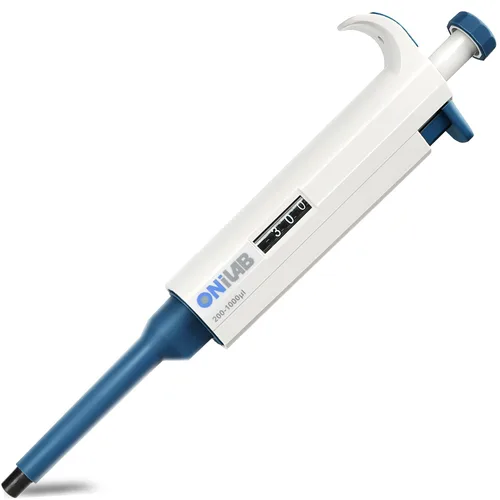 ONiLAB Micropipeta/Pipettor Autoclavable Ajustable de Múltiples Volúmenes 200-1000ul, Canal Único, 7010101016