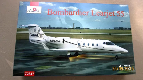 Miniatura 2 de Modelo de plástico Bombardier Learjet 55 1/72 Amodel 72347
