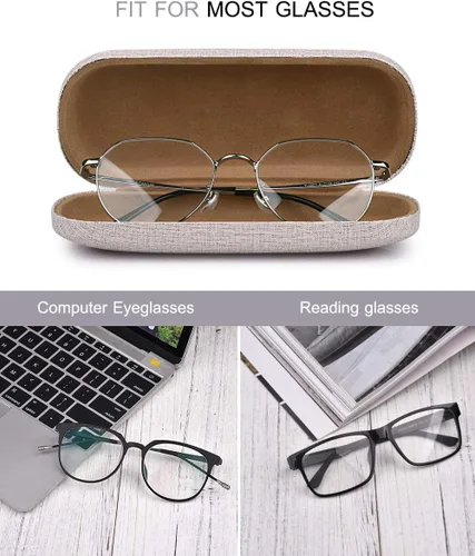 Miniatura 2 de Estuche rígido para gafas, paquete de 3 fundas protectoras unisex para gafas