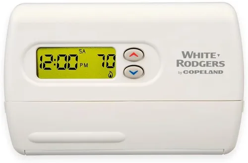 Emerson Termostato digital programable con bomba de calor 1F82-261, 5-2 días, color blanco
