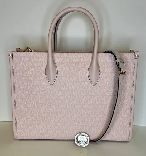 Miniatura 7 de Michael Kors Mirella MD EW - Bolsa de mano con logotipo grande continental y gancho para bolso