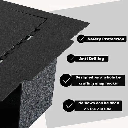 Miniatura 4 de Caja de seguridad para consola central: caja fuerte para pistola de consola KEREN compatible con Toyota Tundra 2022-2026 y Toyota Sequoia 2023-2026