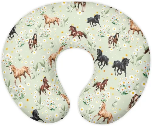 Miniatura 10 de American Flag Floral Nursing Pillow for Breastfeeding, Soft and Supportive Breastfeeding Pillow for Mom and Baby, Feeding Pillow with Removable
