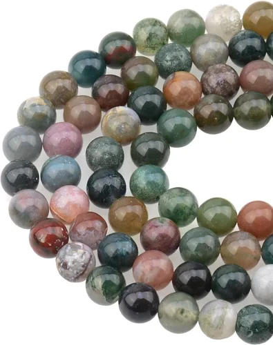 Miniatura 19 de Cuentas sueltas de 0.315 pulgadas/8mm de piedra natural redonda para hacer joyas con cordón elástico Sodalita azul