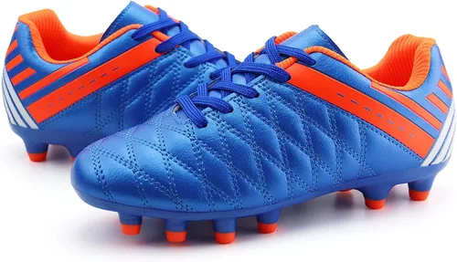 Miniatura 6 de brooman Tacos de fútbol atléticos para niños y niñas, zapatos de fútbol para exteriores