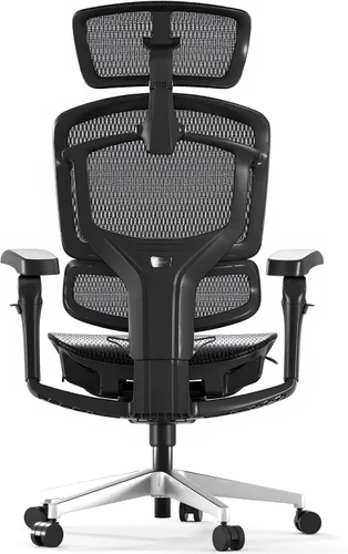 Miniatura 13 de FLEXISPOT Silla ergonómica de oficina ErgoX-PRO con reposapiés negro – Asiento de malla AeroWeave 5.0, lumbar 5D, reposabrazos 7D, reposacabezas 4D
