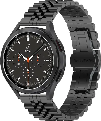 Wolait Compatible con Galaxy Watch 6 Classic Band 1.850 in 1.693 in, correa de repuesto de metal de acero inoxidable para Samsung Galaxy Watch
