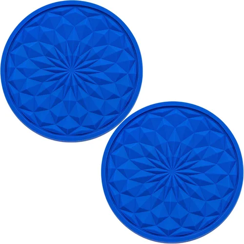 Miniatura 9 de Paquete de 2 portavasos de silicona para automóvil, tapete antideslizante de 2.75 pulgadas, ajuste universal para la mayoría de los vehículos, Negro
