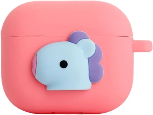 BT21 Funda para AirPods 3, silicona pastel con carga inalámbrica [Producto oficial] [7FLAVORS] (MANG)
