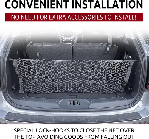Miniatura 3 de Red de carga de malla estilo sobre para maletero para Ford Explorer 2020-2026 – Accesorios de coche – Organizador de maletero y almacenamiento