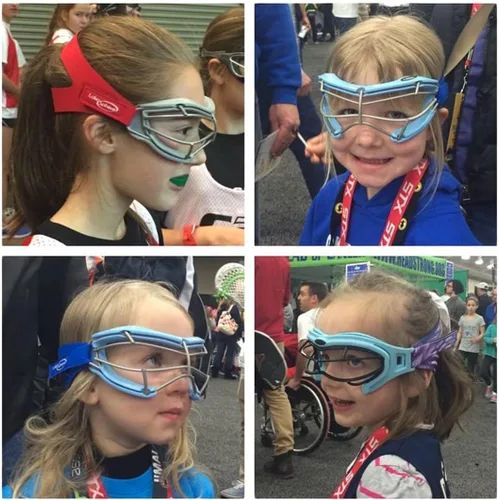Miniatura 6 de Correa para gafas de lacrosse para niña/mujer y hockey sobre hierba - Estampados (las gafas se venden por separado)