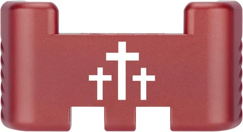 Miniatura 120 de NDZ Performance Placa trasera de aluminio con asistencia deslizante para Glock 1-5 Glock 17 19 19 19 x 22 23 24 26 27 31 32 33 34 35 45 47 49, Rojo