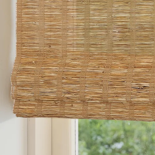 Miniatura 13 de Persianas Romanas de Bambú Inalámbricas, Persianas para Ventanas, Persianas de Madera Tejida Personalizadas para Ventanas Interiores, Puertas