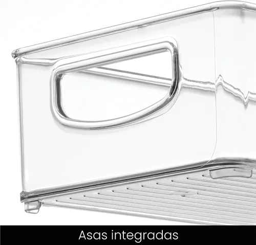 Miniatura 8 de iDesign Contenedor de almacenamiento transparente extra largo delgado Organizador estrecho, apilable, de cocina o despensa