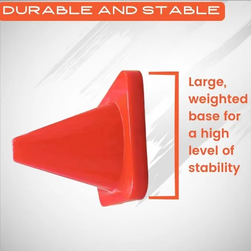 Miniatura 4 de Versatyle Heavy Duty Agility Training Cones (2 in, 6 in, 9 in, 12 in, 18 in, 28 in) for Sports and Kids Coaching, Multipurpose Field Marker Cones