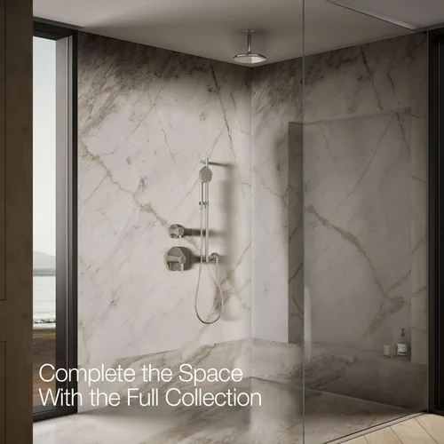 Miniatura 7 de Kohler 27051-SN Occasion® Cabezal de lluvia de una sola función de 8", 2.5 gpm, níquel pulido Níquel pulido vibrante