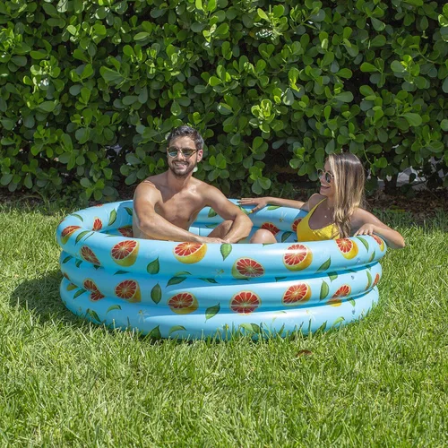 Miniatura 4 de PoolCandy Flotadores inflables para piscina, tumbonas, sillas de sol y piscinas de sol con estampado de pomelo