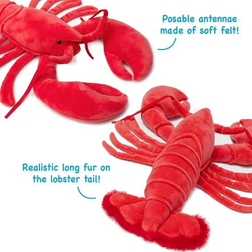 Miniatura 5 de TigerHart Lenora The Lobster - Peluche de 13 pulgadas