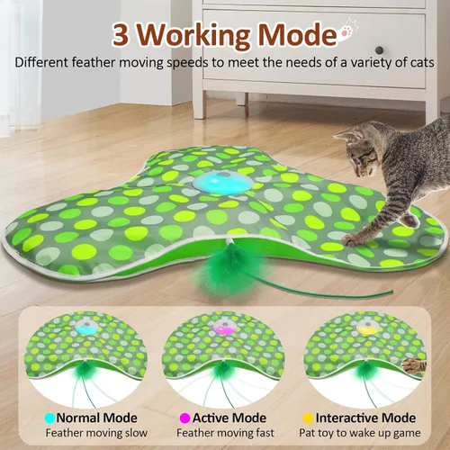 Miniatura 4 de Sofolor Juguete interactivo para gatos, juguetes automáticos para gatos de interior, juguete para gatos de escondite con activación por movimiento