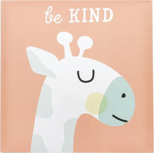 Miniatura 8 de Lienzo decorativo de animales pastel, sé valiente, sé amable, sé humilde, género neutro decoración de pared para guardería, regalo para padres