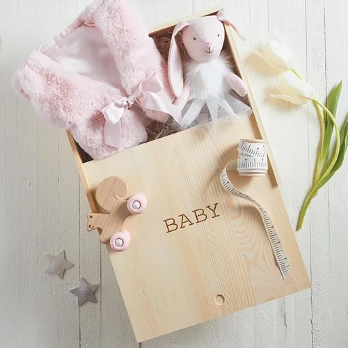 Miniatura 4 de Stephan Baby Caja de recuerdos de pino natural, bebé