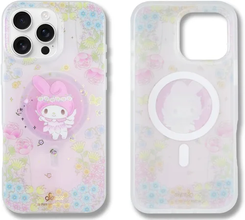 Miniatura 212 de Sonix x Sanrio - Funda para iPhone 15 Pro, compatible con MagSafe, probada en caídas de 10 pies, adivinador Kuromi