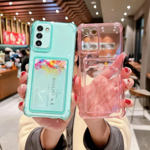 Miniatura 167 de Tuokiou Funda para Samsung Galaxy A14 5G, Fundas Protectoras Transparentes con Ranura para Tarjetas, Funda Cartera de TPU Suave Ajustada Resistente