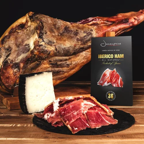 Miniatura 8 de Jamón ibérico español en rodajas (2 onzas) Jamonprive – Jamón español ibérico alimentado con pasto (Pata Negra) sin nitratos ni nitritos, todo