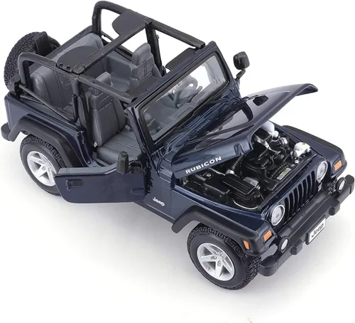 Miniatura 3 de Vehículo Maistom Jeep Wrangler Rubicon forjado, Azul metálico