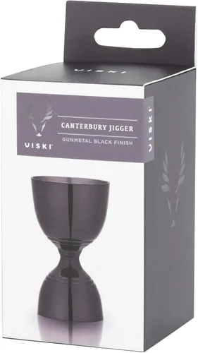 Miniatura 7 de Viski Canterbury - Juego de 1 herramienta de medición doble para cócteles, herramientas de bar y accesorios, herramienta de barman de acero Negro