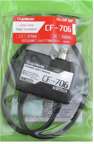 Miniatura 3 de Comet CF-706 Duplexor para transceptores - HF-VHF/UHF